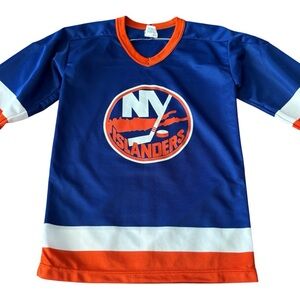 Vintage CCM New York Islanders Hockey Jersey Boy's Size XL